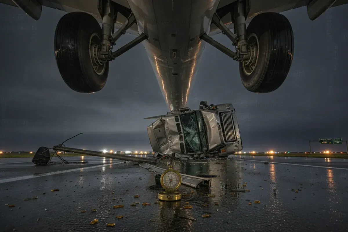 Boeing 767 Strikes Truck on Newark Final Approach